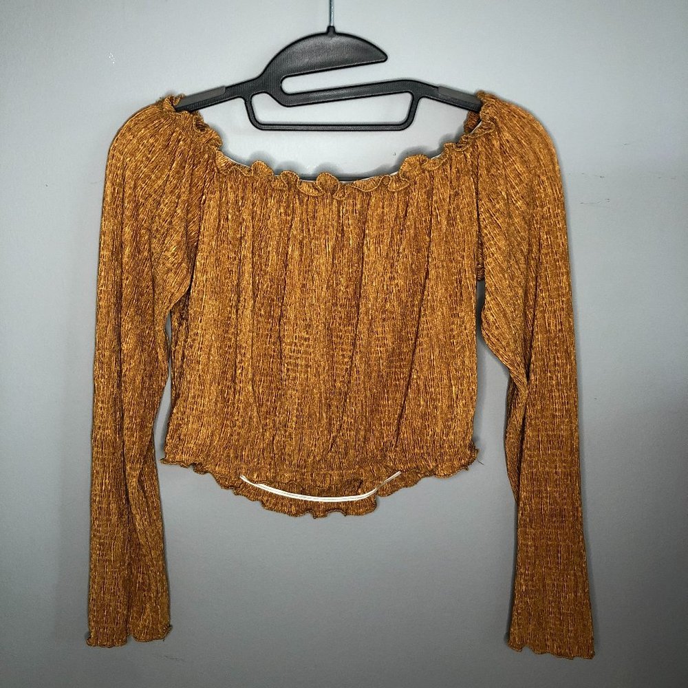 BOHO Long Sleeve Crop Top